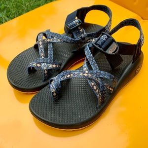 Women’s ZX/2 blue and orange Chaco sandals